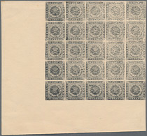 Dänemark: 1853 Essay For 4 R.B.S. In Black On Yellowish Card, Produced By Engraver Josias Buntzen, B - Ongebruikt