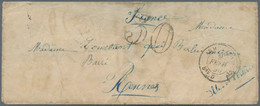 Frankreich - Vorphila: 1855 Crimean War: Folded Letter From Kamiesh To France Via Constantinople And - Otros & Sin Clasificación