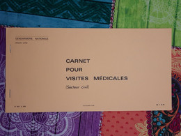 Gendarmerie - Ancien Carnet à Souches Pour Visites Médicales Dans Le Civil - Neuf Et Complet - Police & Gendarmerie