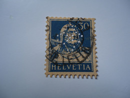 ITALY  USED STAMPS WITH PERFINS  2 SCAN  WITH  POSTMARK - Perfins