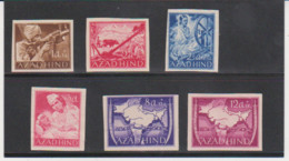 1943 WWII Nazi Germany Azad Hind Legion 6 Imperf MNG Stamp Fight British India - Militärpostmarken