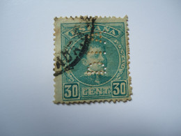 SPAIN  USED STAMPS WITH PERFINS  2 SCAN - Prove & Ristampe