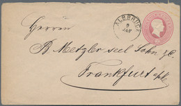 Baden - Ganzsachen: 1866/1867, Umschlag 3 Kr. Rosa Mit Plattenfehler "R Von DREI Oben Ausgebrochen" - Other & Unclassified