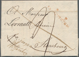 Bayern - Vorphila: 1820, P.P.FRANCKENTHAL, Departement-Stempel In Rot Auf Brief Nach Straßburg. - Prefilatelia