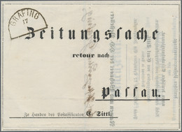 Bayern - Besonderheiten: 1870, GRAFING, HK Ideal Auf Seltener, Portofreier Vordruck-Zeitungssache (g - Andere & Zonder Classificatie