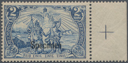 Deutsches Reich - Germania: 1900, 2 Mark Reichspost Mit SPECIMEN-Aufdruck Vom Rechten Bogenrand Mit - Ongebruikt