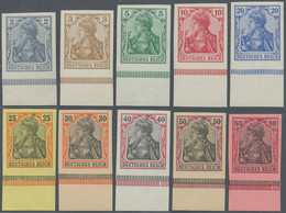 Deutsches Reich - Germania: 1902, 2 Bis 80 Pfg., Postfrische Prachterhaltung **, Alle Ungezähnt Mit - Ongebruikt