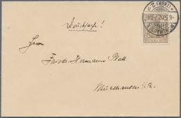 Deutsches Reich - Germania: 1902, 6. Mai, MiNr 69 A I, 3 Pfg Olivbraun, Germania Ohne Wz, Mit Platte - Brieven En Documenten
