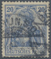 Deutsches Reich - Germania: 1905, April, MiNr 72 C, 20 Pfg Grauultramarin, Originalmarke Mit Echter - Gebruikt