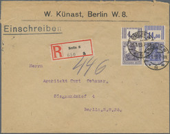 Deutsches Reich - Germania: 1919, Germania 15 Pf Und 20 Pf Jeweils Oberrandstück Walzendruck Am 25.1 - Brieven En Documenten