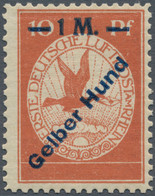 Deutsches Reich - Germania: 1912, 10 Pfg. "Gelber Hund", Ungebrauchte Marke, Hervorragend Gezähnt, B - Ongebruikt