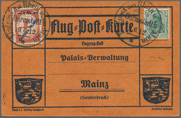 Deutsches Reich - Germania: 1912, 1 M. Auf 10 Pfg., Sog. "Gelber Hund" Tadellos Mit Zusatzfrankatur - Brieven En Documenten
