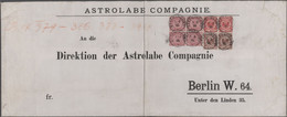 Deutsch-Neuguinea - Vorläufer: 1896, TARIFGERECHTE 9.20 MARK-FRANKATUR INCL. VIERERBLOCK 2 MARK: 2 M - Nuova Guinea Tedesca