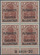 Deutsche Abstimmungsgebiete: Allenstein: 1920, Nicht Verausgabte 5 Pfg. Gelbbraun Mit Waagerechtem A - Andere & Zonder Classificatie