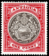 Antigua 1903 SG 32  1d Grey-black And Rose-red  Crown CC  Perf 14   Mint - 1858-1960 Colonia Británica