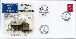 NOUVELLE CALEDONIE (New Caledonia)- Enveloppe événementielle Du Club Le Cagou- 2020 - 20ème Salon Des Collectionneurs - Lettres & Documents