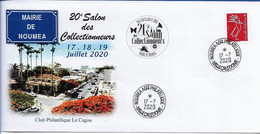 NOUVELLE CALEDONIE (New Caledonia)- Enveloppe événementielle Du Club Le Cagou- 2020 - 20ème Salon Des Collectionneurs - Cartas & Documentos