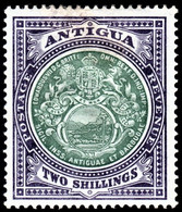 Antigua 1903 SG 38  2/= Grey-green And Pale Violet  Crown CC  Perf 14   Mint - 1858-1960 Colonia Británica