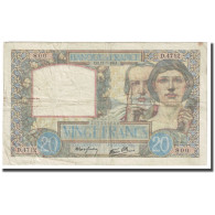 France, 20 Francs, Science Et Travail, 1941, 1941-07-17, TTB, Fayette:12.16 - 20 F 1939-1942 ''Science Et Travail''