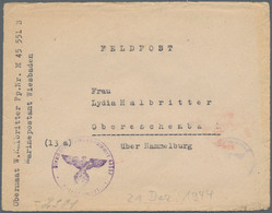 Feldpost 2. Weltkrieg: 1944, Ausgeflogener FP-Brief (ohne Poststempel) Aus Der Atlantikfestung LA RO - Andere & Zonder Classificatie