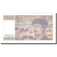 France, 20 Francs, Debussy, 1992, SPL, Fayette:66bis.03A37, KM:151f - 20 F 1980-1997 ''Debussy''