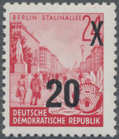 DDR: 1954, 20 A. 24 Pfg., Urmarke In Offsetdruck, Kabinettstück Der Seltenen Marke, Fotoattest Für E - Ongebruikt