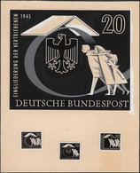 Bundesrepublik - Besonderheiten: 1955, Original-Entwurf 20 Pf Zu "10 Jahre Vertreibung": Großformati - Andere & Zonder Classificatie