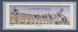 Fédération Française Des Associations Philatéliques 80ème Congrès - Paris 2012 à 0.60€ Le Musée D'Orsay - 1999-2009 Vignette Illustrate