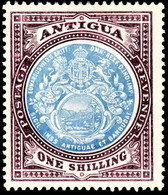 Antigua 1908 SG 49 1/= Blue And Dull Purple  Mult Crown CA  Perf 14   Mint - 1858-1960 Kronenkolonie