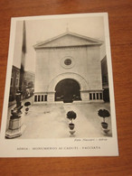 ROVIGO - ADRIA - Monumento Ai Caduti Facciata BN VIAGGIATA Piccola 1948 - Rovigo