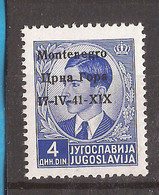 2021-03 -01 ITCGOK   1941 ITALIA MONTENEGRO OCCUPAZZIONE EXCELLENT QUALITY FOR THE COLLECTION  MNH - Montenegro