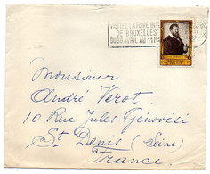 Belgique --1959--Lettre De LIEGE Pour St DENIS-93(France) Timbre Seul Sur Lettre...cachets Foire Bruxelles..à Saisir - Cartas & Documentos