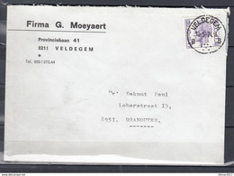Brief Van Veldegem Naar Dranouter - 1970-1980 Elström