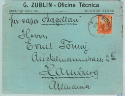 93792 - ARGENTINA - POSTAL HISTORY - COVER To GERMANY On Board MAGELLAN Boat2 - Covers & Documents
