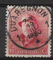 OBP168 Met Cirkelstempel Quaregnon - 1919-1920 Roi Casqué