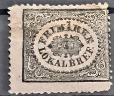 SWEDEN 1856 - Mint, Repaired On Upper Right Corner! - Sc# LX1 - Gebraucht