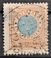 SWEDEN 1872 - Canceled - Sc# 27 - 1Rt - Used Stamps
