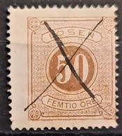 SWEDEN 1874 - Canceled - Sc# J10 - Postage Due 50o - Taxe