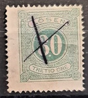 SWEDEN 1874 - Canceled - Sc# J9 - Postage Due 30o - Segnatasse