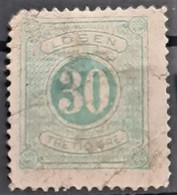 SWEDEN 1874 - Canceled - Sc# J9 - Postage Due 30o - Perf. 14 - Impuestos