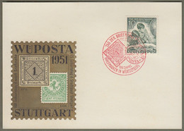 Berlin: Sonderkarte / Schmuckkarte Mit Mi.-Nr. 80 SST, Tag Der Briefmarke, Zur: " WÜPOSTA Stuttgart 1951 "   X - Covers & Documents