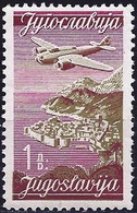 Yugoslavia 1947 - Mi 516 II - YT Pa 18B ( Plane Over Dubrovnik ) MNH** - Aéreo