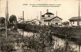 Gueugnon * Vue Sur Les Forges * Atelier De Produits Réfractaires * Usine Cheminée - Gueugnon