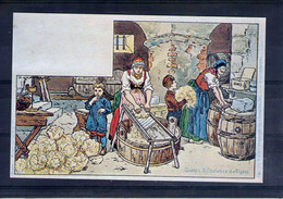 Paul Kauffmann. Usages Et Coutumes D'alsace. 19. Fabrication De La Choucroute - Kauffmann, Paul