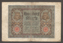 Germania - Banconota Circolata Da 100 Marchi P-69a - 1920 #17 - 100 Mark