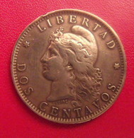 Argentine Argentina. 2 Dos Centavos 1890. Republica Libertad. Diamètre 30 Mm - Argentinië