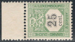 Luxemburg Yvert/Prifix Taxe 5 */** Sans Charnière Minime Trace De Gomme Cote EUR 225 (numéro Du Lot 649PL) - Postage Due