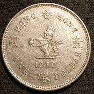 HONG KONG - 1 DOLLAR 1980 - Elizabeth II - 2eme Effigie - KM 43 - Hong Kong