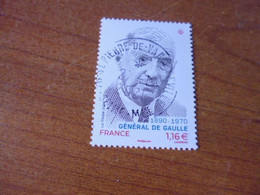 5445 OBLITERATION RONDE  SUR TIMBRE GOMME ORIGINE CHARLES DE GAULLE - Oblitérés