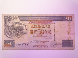 GP 2021 - 57  BILLET De  TWENTY HONGKONG DOLLARS   1993   XXX - Hongkong